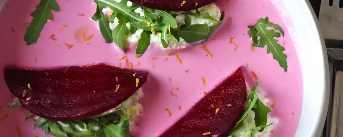 Свекольные равиоли, простой и элегантный вариант закуски