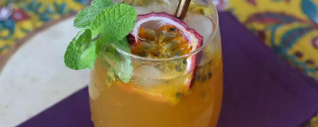 Чай со льдом из маракуйи