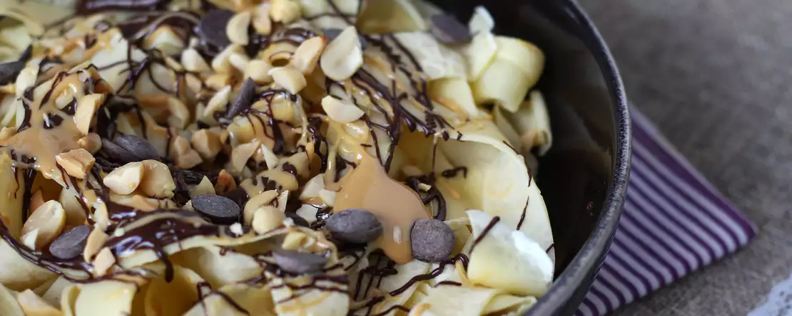 Блинные тальятелле с шоколадом и арахисом!