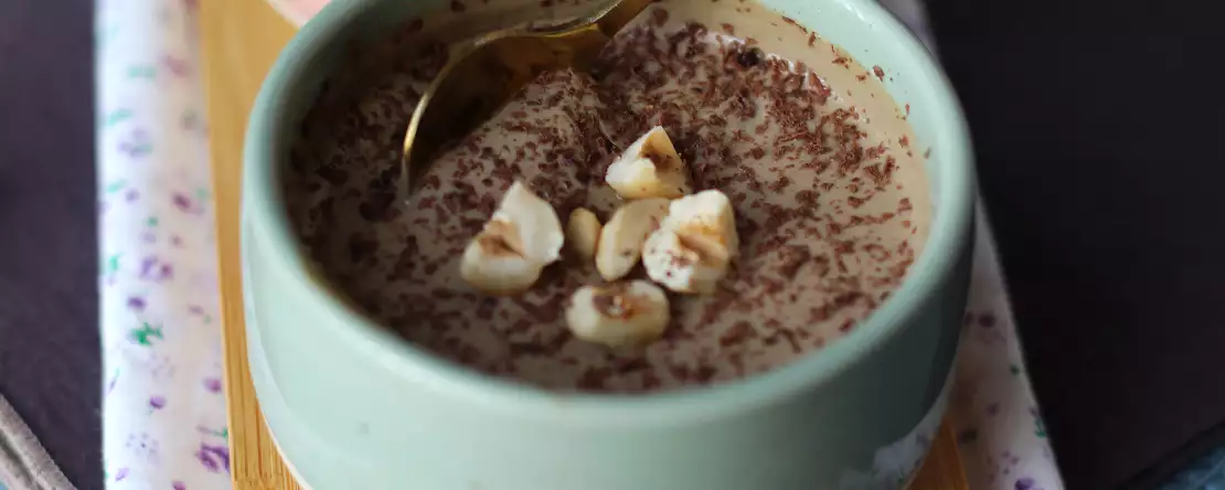 Кофейный мусс из шелковистого тофу: 3 ингредиента, без яиц и сливок