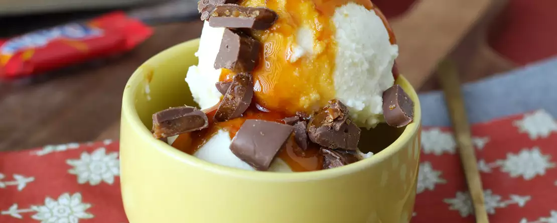 Домашний mcflurry с карамелью daim в ninja creami