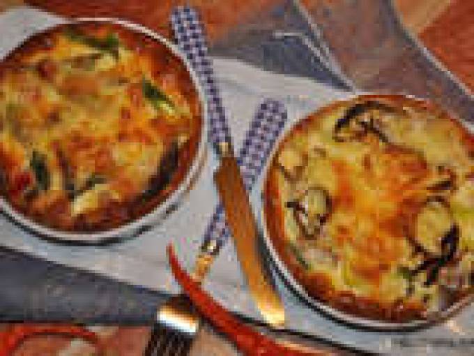Киш (Quiche) с гриловаными овощами