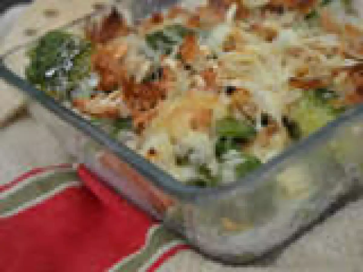 Куриная запеканка с брокколи