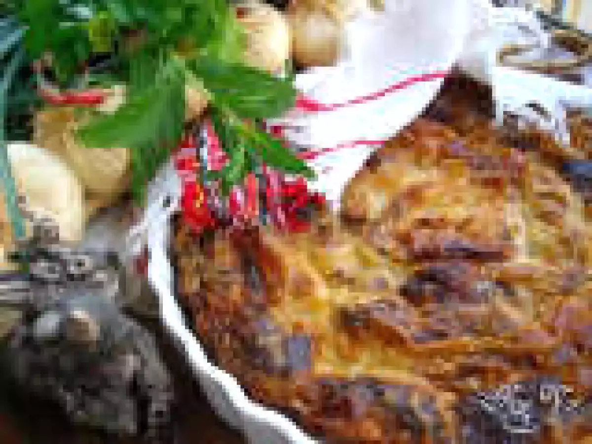 Вита баница с кайма и сирене