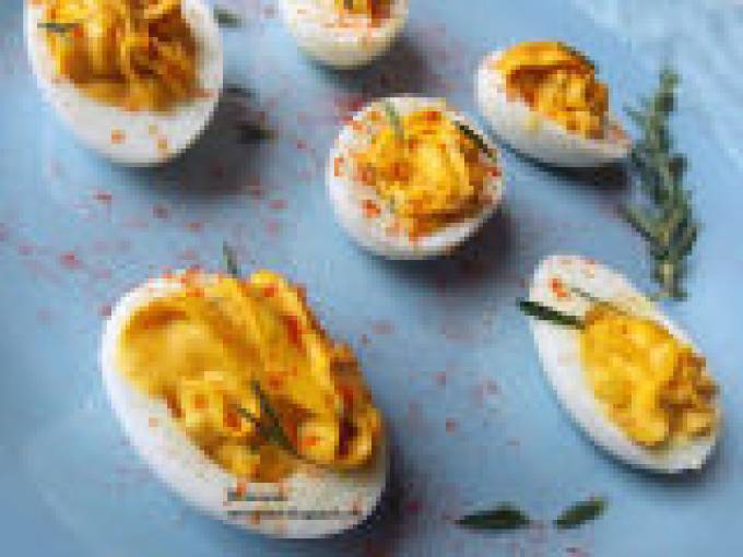 Фаршированные яйца с травами/Herbed Deviled Eggs