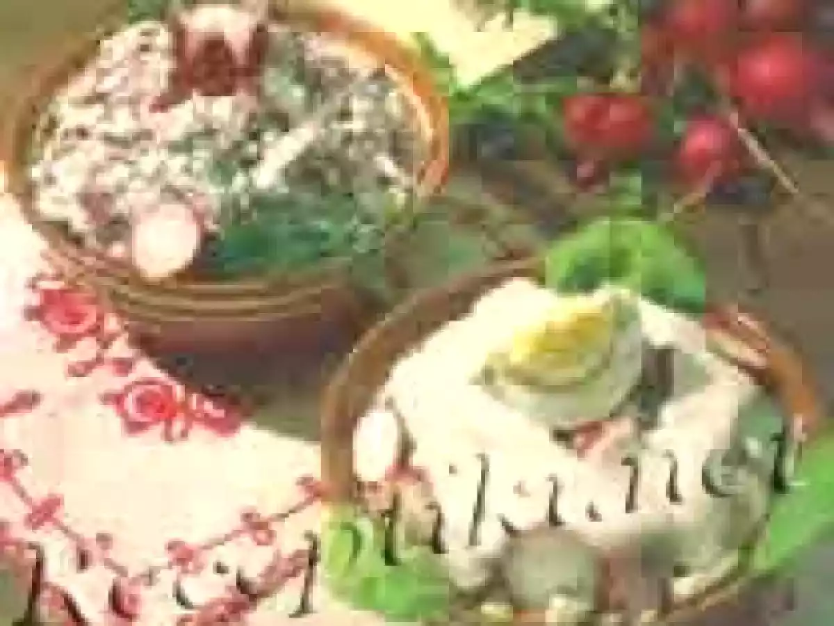 Салат из редиски с творогом