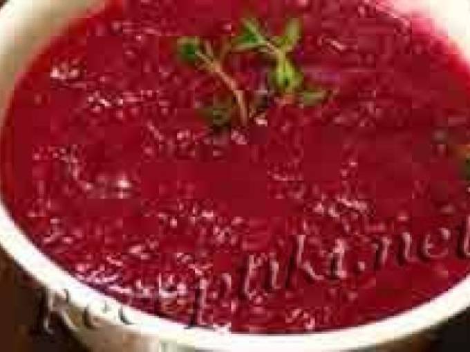 Борщ из печеной свеклы