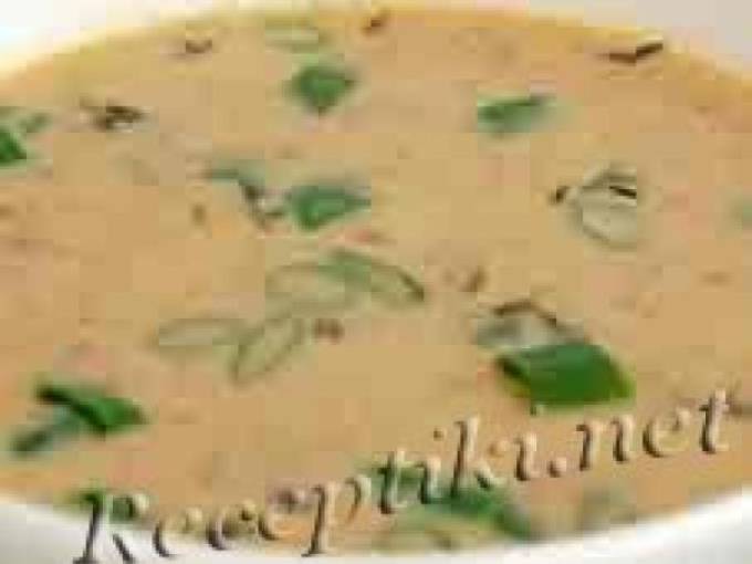 Грибной суп с луком