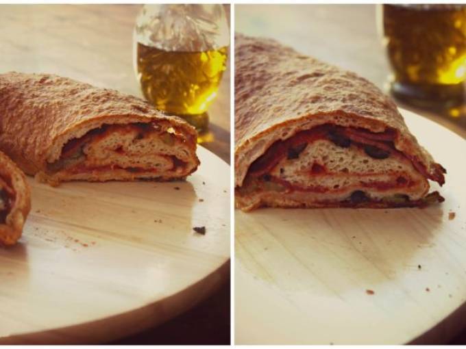 Pizza arrotolata- Пица Стромболи и разходка до Буново