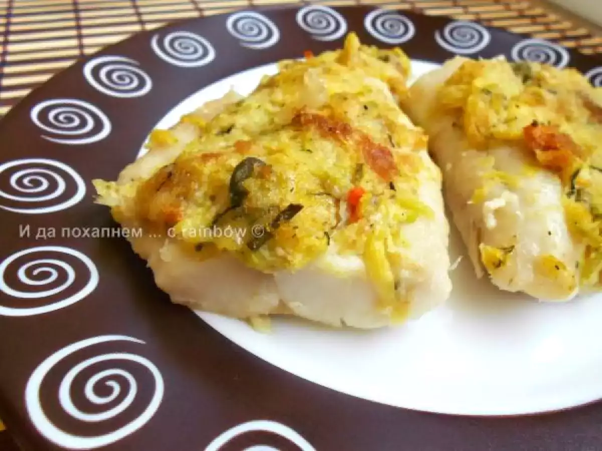 И да похапнем ... Бяла риба с вкусна коричка от тиквички