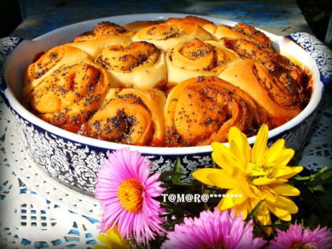 ПИРОГ С МАКОМ И КАРАМЕЛЬЮ