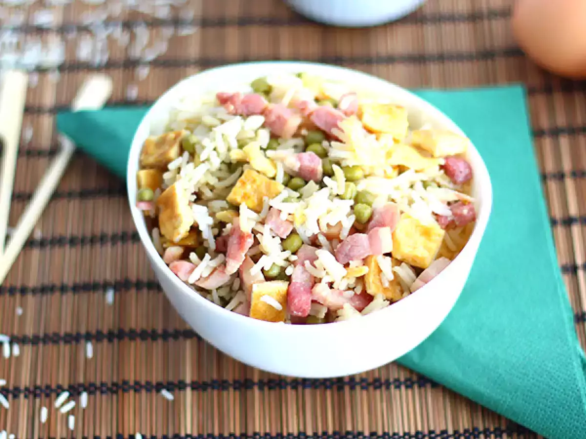 Рецепт Рис по-кантонски, простой рецепт