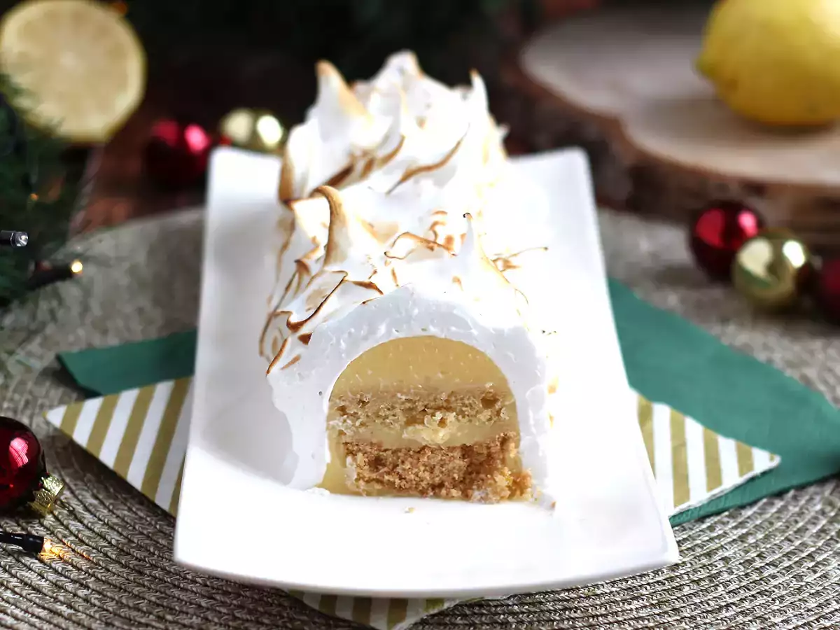 Рецепт Лимонный пирог с меренгой