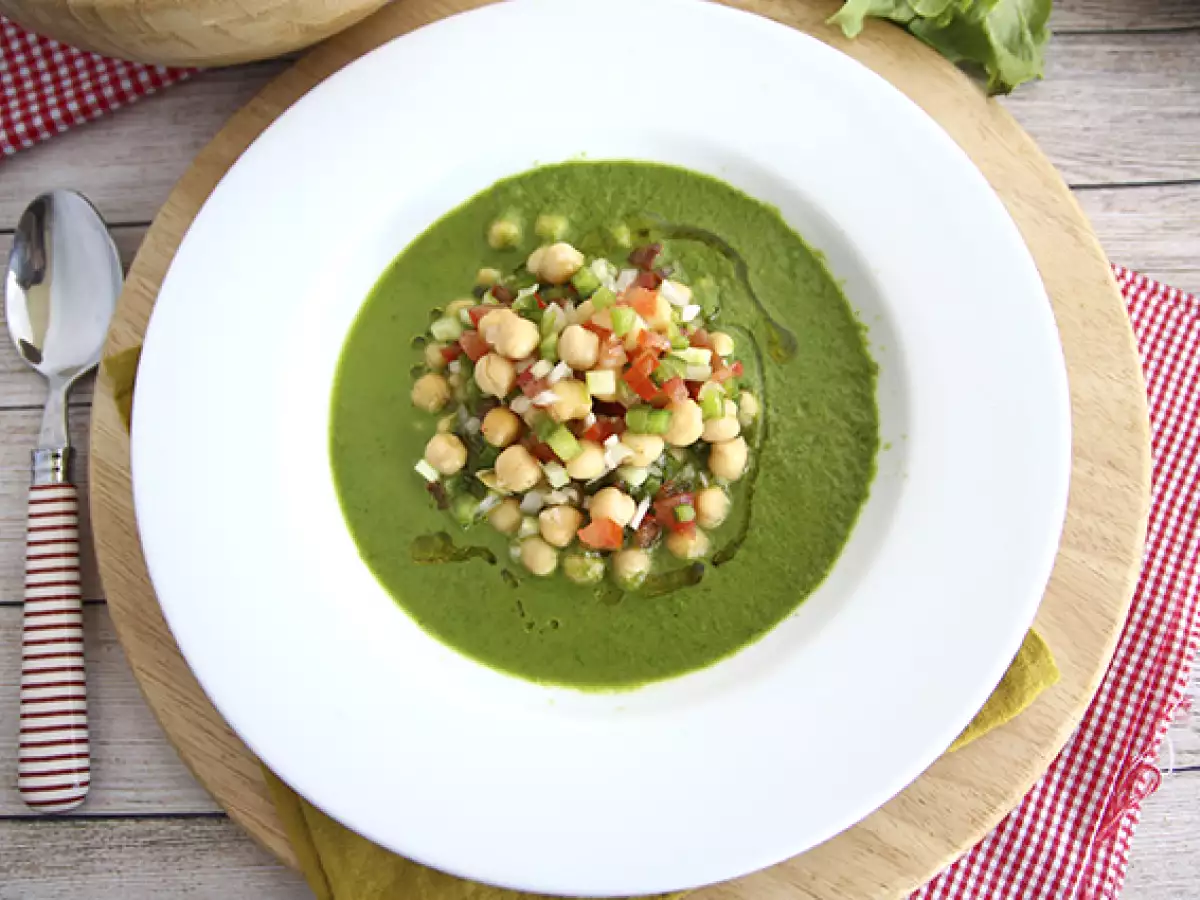 Рецепт Суп-латук и салат из нута