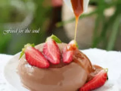 Рецепт Шоколадов пудинг с фъстъчено масло и карамел