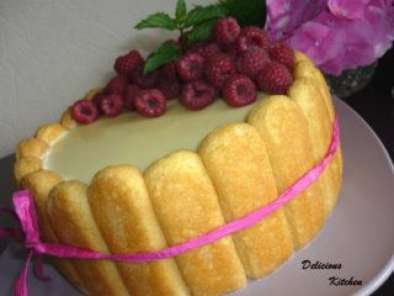 Рецепт Бишкотена торта с малини
