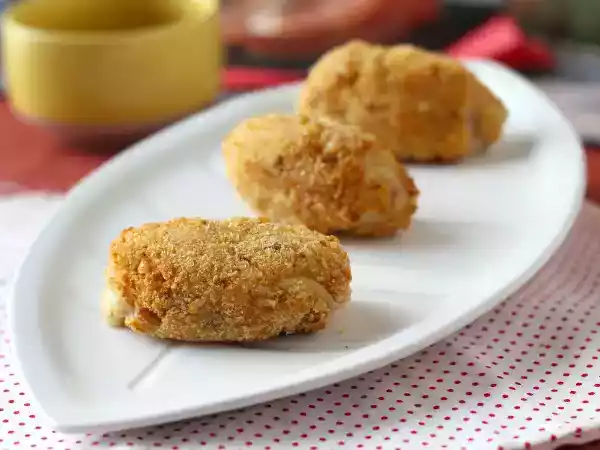 Рецепт Крокеты с ветчиной в air fryer: мало масла, но хрустящие, как всегда!