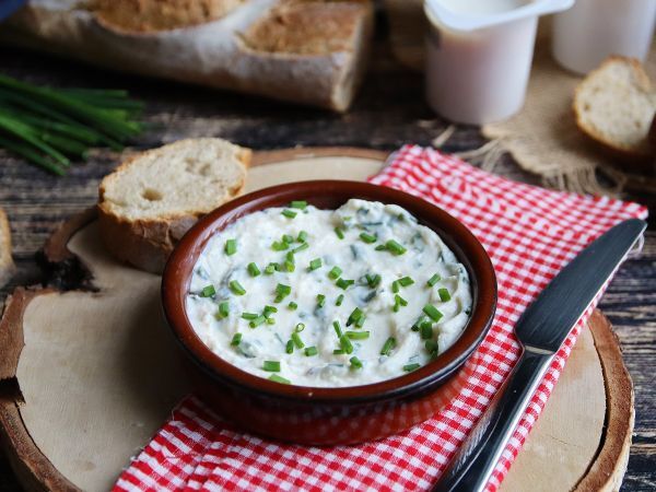 Рецепт Чеснок и зелень (веганский сыр на основе сои!)