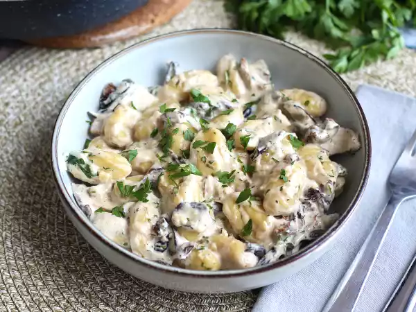 Рецепт Ньокки с грибами, вкусное и простое первое блюдо
