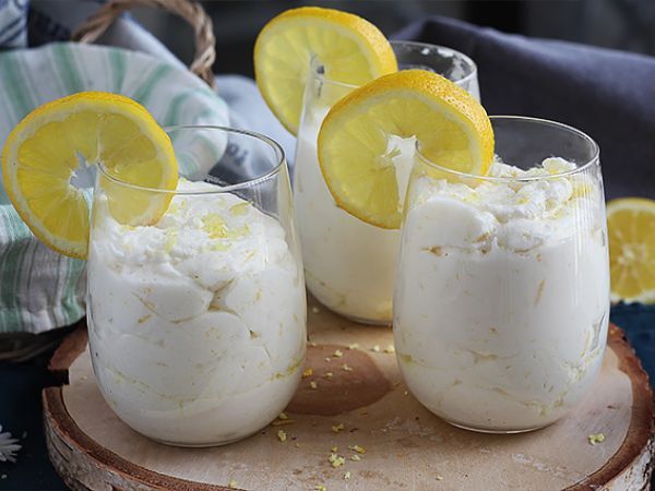 Рецепт Легкий лимонный мусс