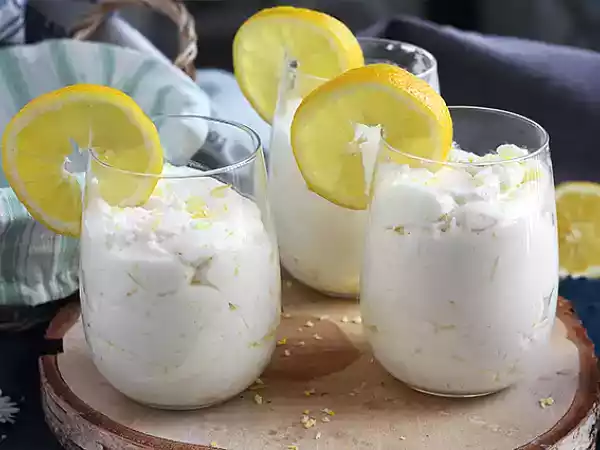 Рецепт Легкий лимонный мусс