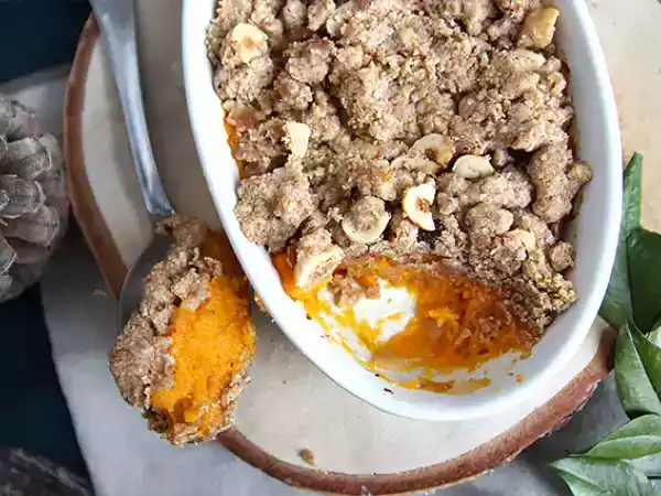Рецепт Ореховый крамбл с фундуком