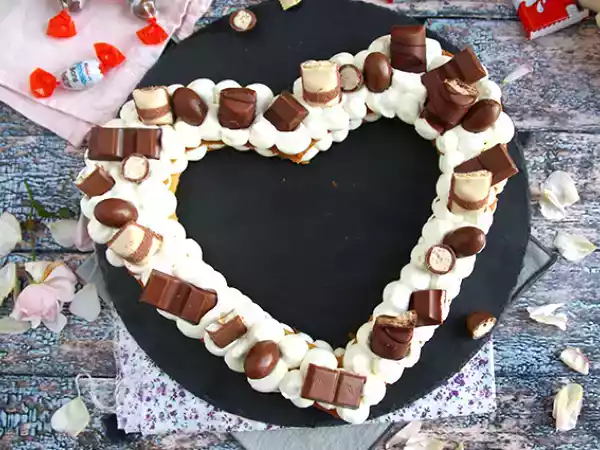 Рецепт Сердечный торт au kinder - сердечный торт kinder