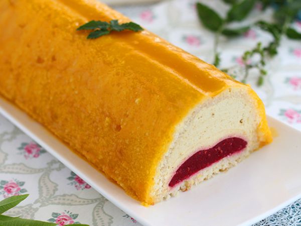 Рецепт Тарт с манго и малиной