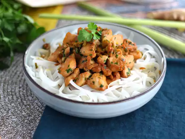 Рецепт Курица с имбирем и лемонграссом
