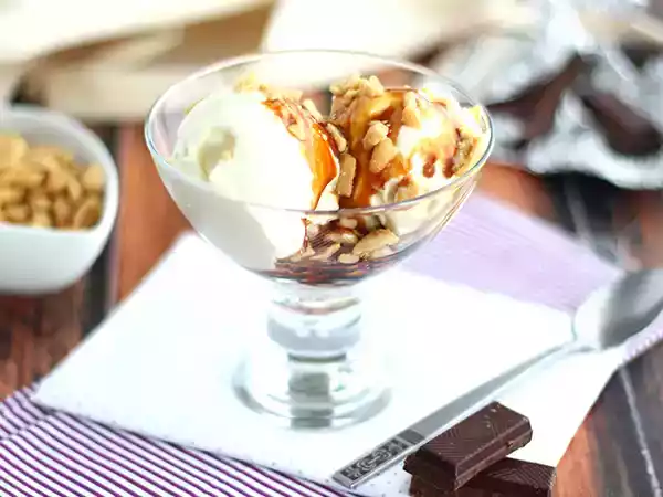 Рецепт Sundae, сладкое американское мороженое