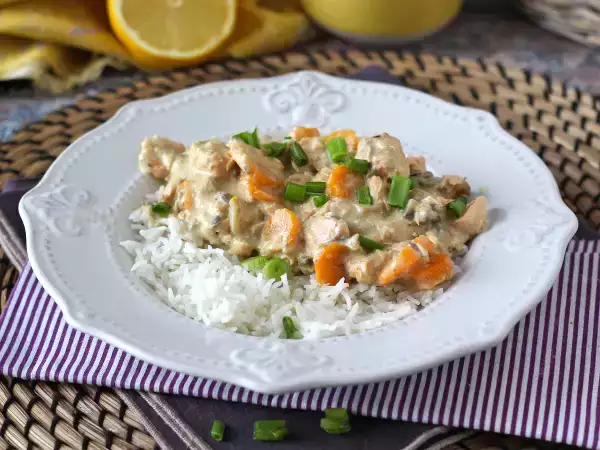 Рецепт Вкусное рагу из лосося