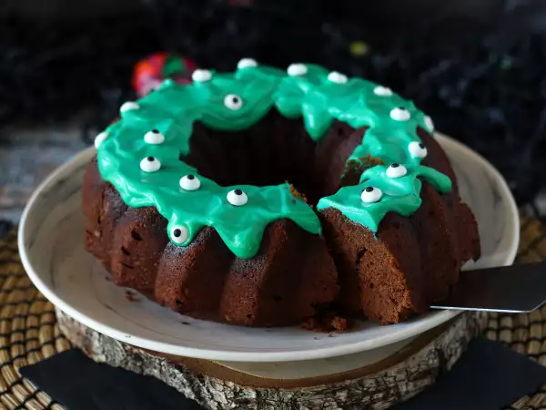 Рецепт Хэллоуинский кекс «Бундт» с дьявольски вкусной глазурью