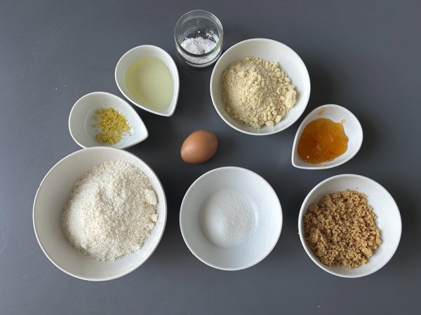 Миндальное и кокосовое печенье Ghriba - классика марокканской выпечки - Подготовка этап 1