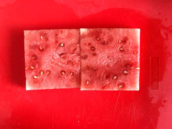 Сэндвич с арбузом и фетой, самый свежий вирусный рецепт для лета! - Подготовка этап 2