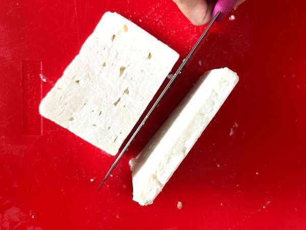 Сэндвич с арбузом и фетой, самый свежий вирусный рецепт для лета! - Подготовка этап 3