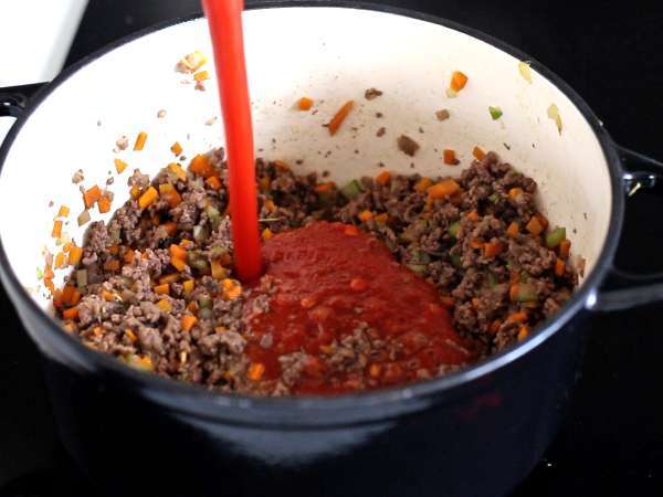 Домашний соус болоньезе - ragù alla bolognese - Подготовка этап 4
