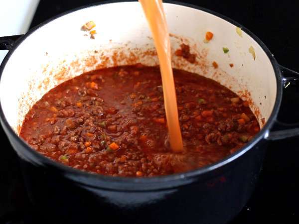 Домашний соус болоньезе - ragù alla bolognese - Подготовка этап 5