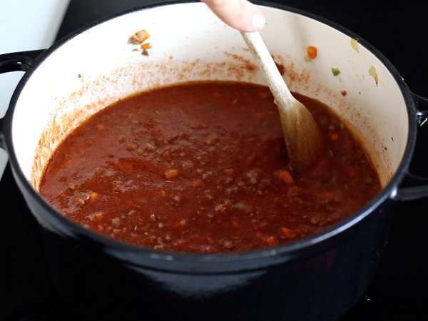 Паста с соусом болоньезе - tagliatelle al ragù alla bolognese - Подготовка этап 5