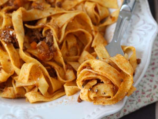Паста с соусом болоньезе - tagliatelle al ragù alla bolognese - Подготовка этап 9