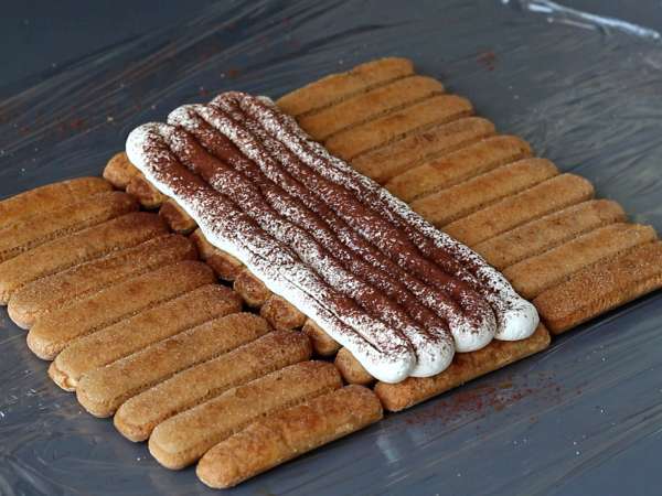 Полено в форме тирамису без формы для любителей кофе - Подготовка этап 5