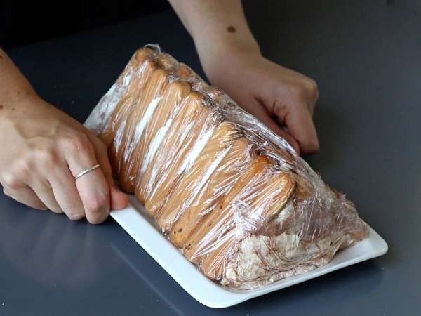 Полено в форме тирамису без формы для любителей кофе - Подготовка этап 9