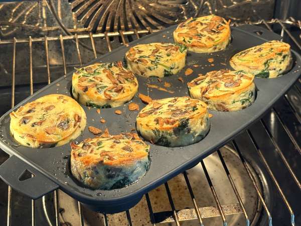 Флан со шпинатом и грибами - Подготовка этап 11