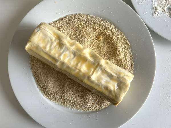 Хрустящее, тающее во рту полено с козьим сыром, панированное в Air Fryer: абсолютный комфорт! - Подготовка этап 4