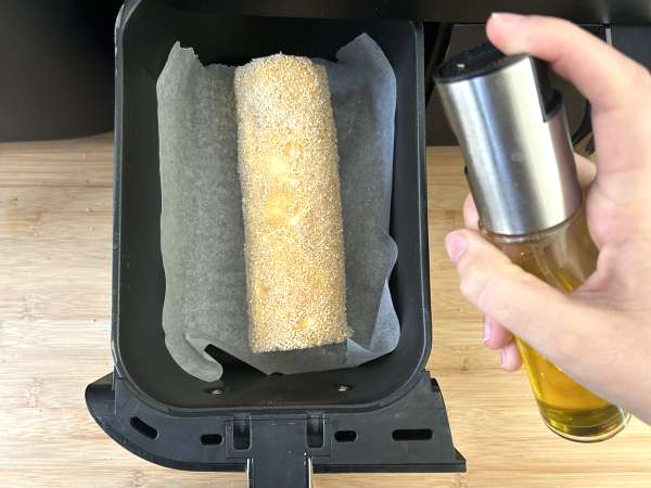 Хрустящее, тающее во рту полено с козьим сыром, панированное в Air Fryer: абсолютный комфорт! - Подготовка этап 5