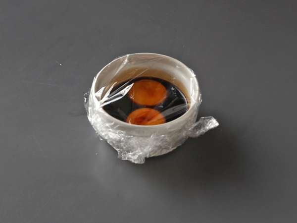 Онигири с яичными желтками, консервированными в соевом соусе - Подготовка этап 1