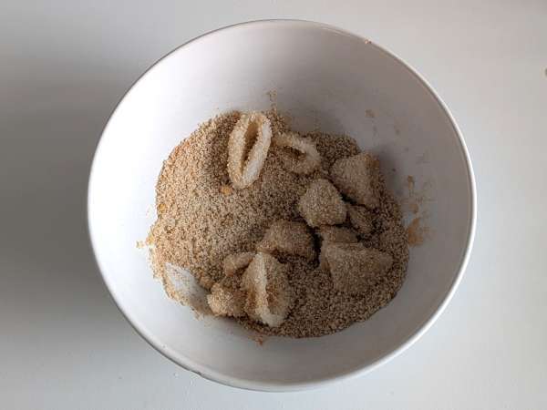 Кольца кальмара в аэрофритюрнице хрустящие и легкие - Подготовка этап 5