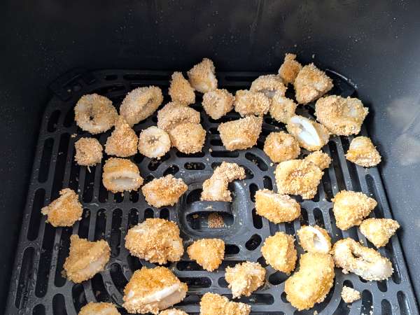 Кольца кальмара в аэрофритюрнице хрустящие и легкие - Подготовка этап 7