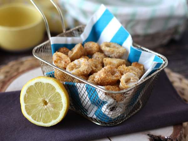 Кольца кальмара в аэрофритюрнице хрустящие и легкие - Подготовка этап 8