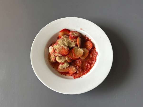 Клубничный коржик, американский коржик с клубничным кремом, который никогда не подводит - Подготовка этап 1