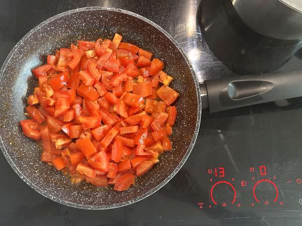 Протеиновый салат из киноа с красной фасолью и кукурузой - Подготовка этап 4